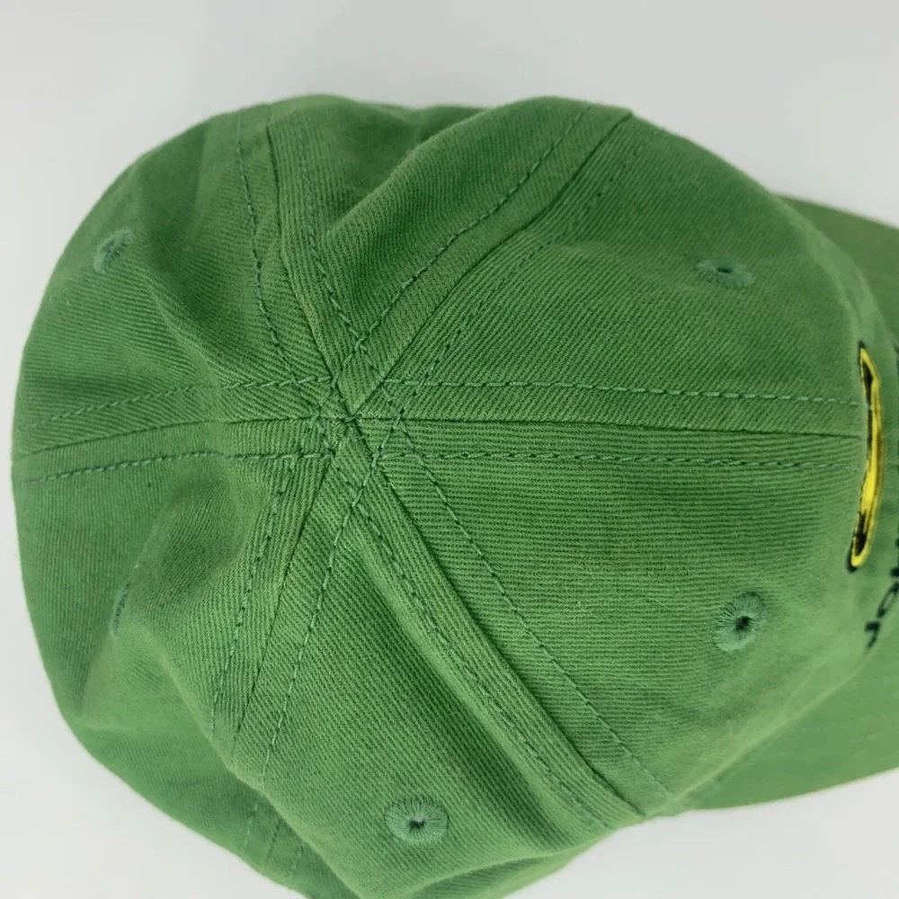 John Deere Hat Youth / Toddler Size Stretch Green Cap w/ No Hard Button On Top